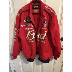 NASCAR Chase Authentics Dale Earnhardt Jr Bud King Of Beers Racing Jacket Size L